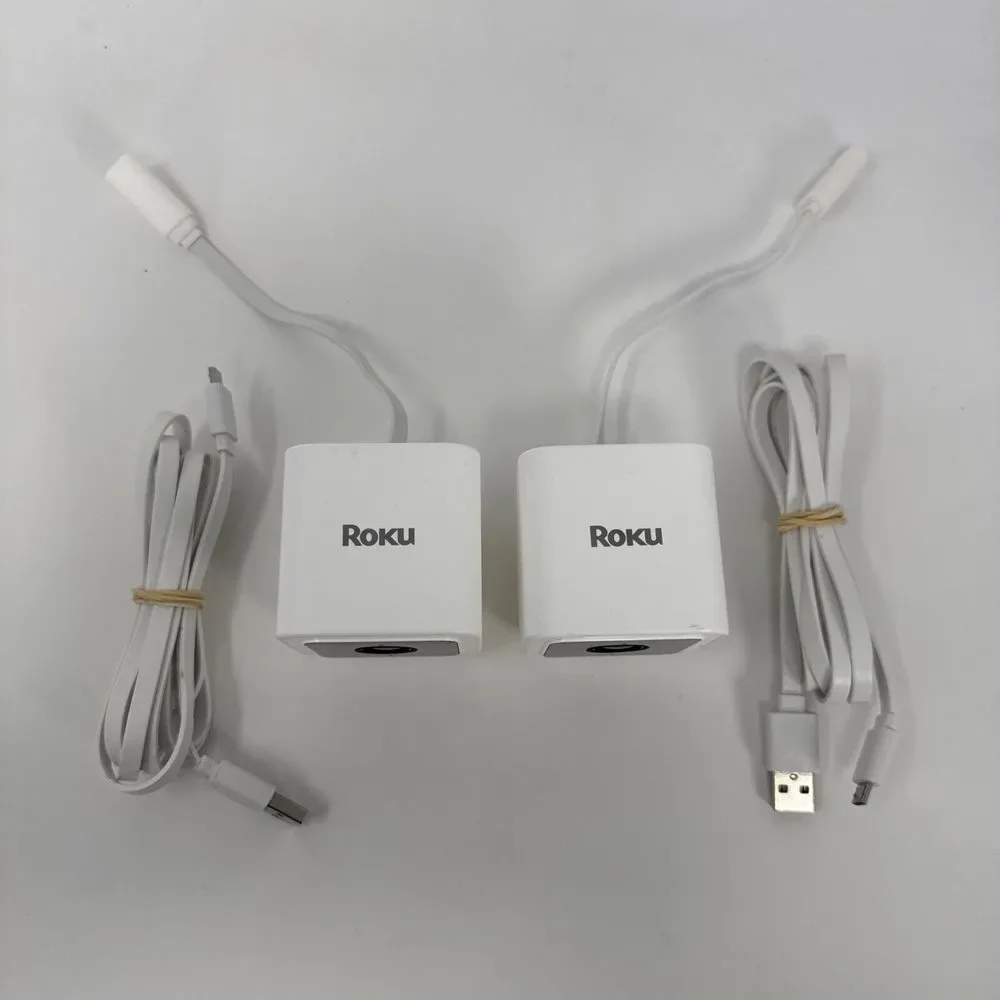 2 Lot Roku Smart Home‎ Indoor Camera SE WiFi Wired Security Surveillance CS1000X